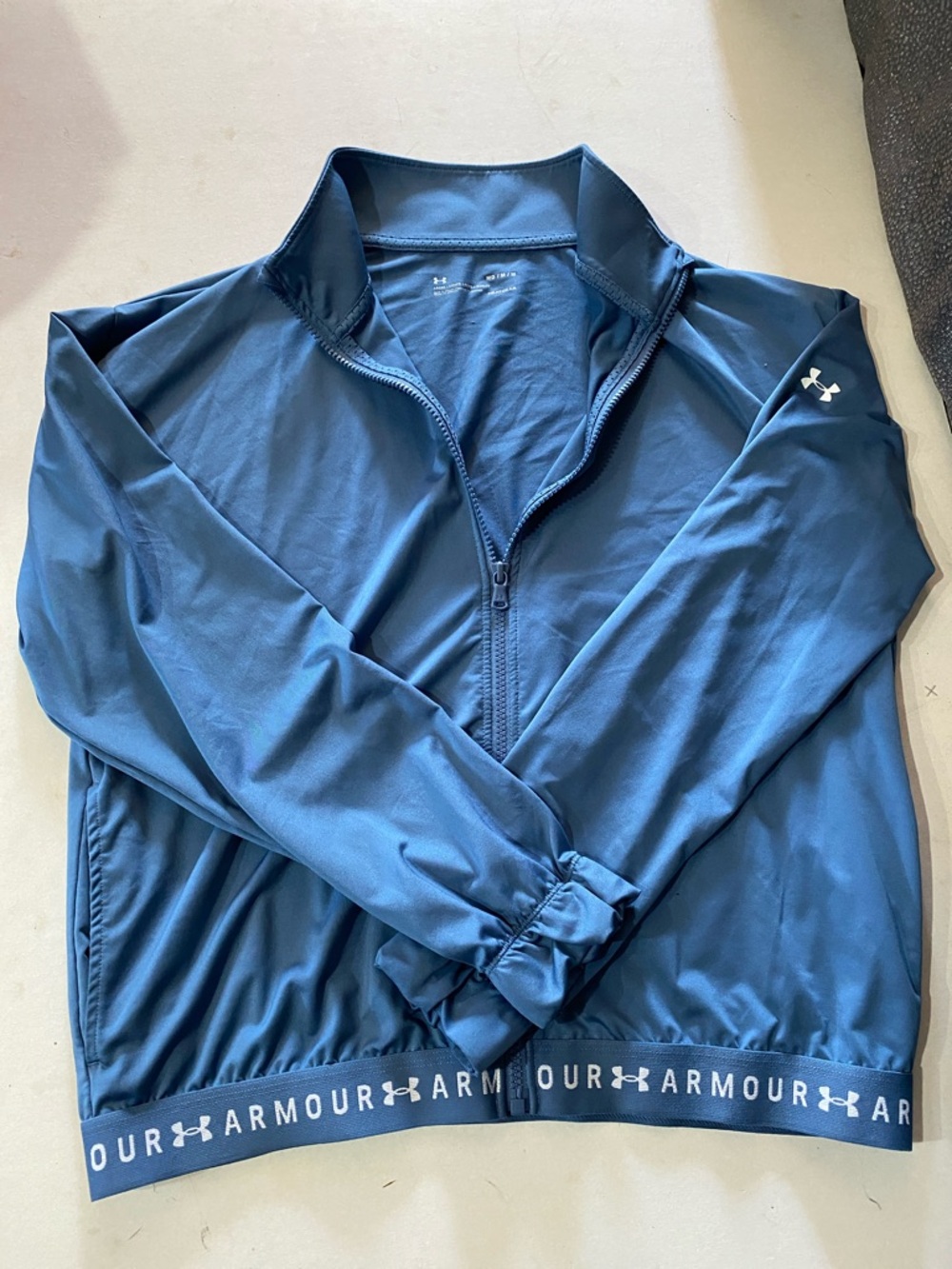 Under Armour Men's Navy Zip-Front Lightweight Track Jacket